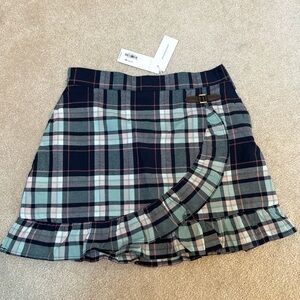 NWT girls Janie and Jack plaid skirt size 10